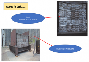 Vue de détails des blocs de mousse Néolattice